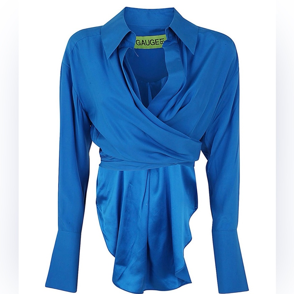 Gauge81 Women’s Bright Blue Long-Sleeve Button-Front Shirt